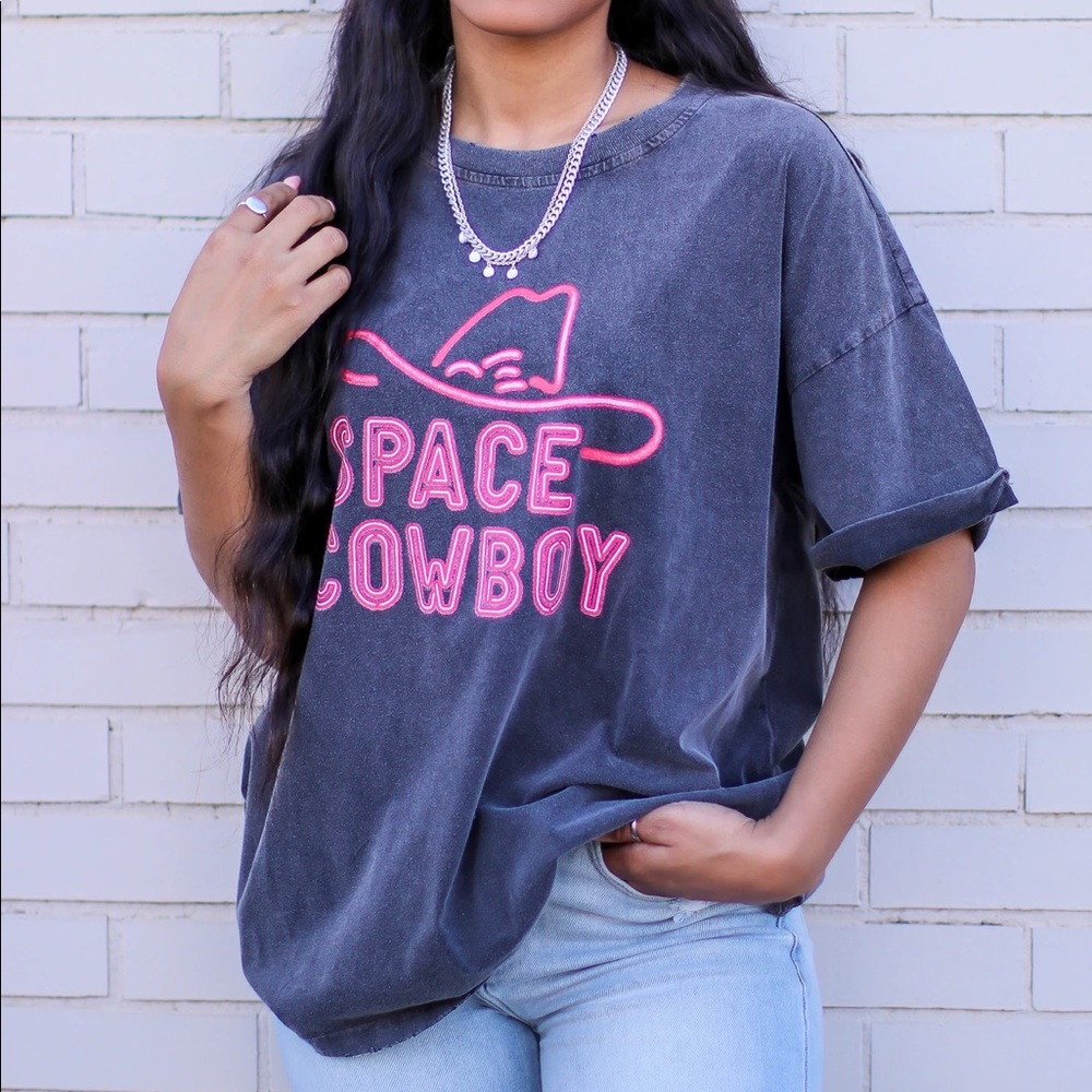Space Cowboy boxy oversize tee